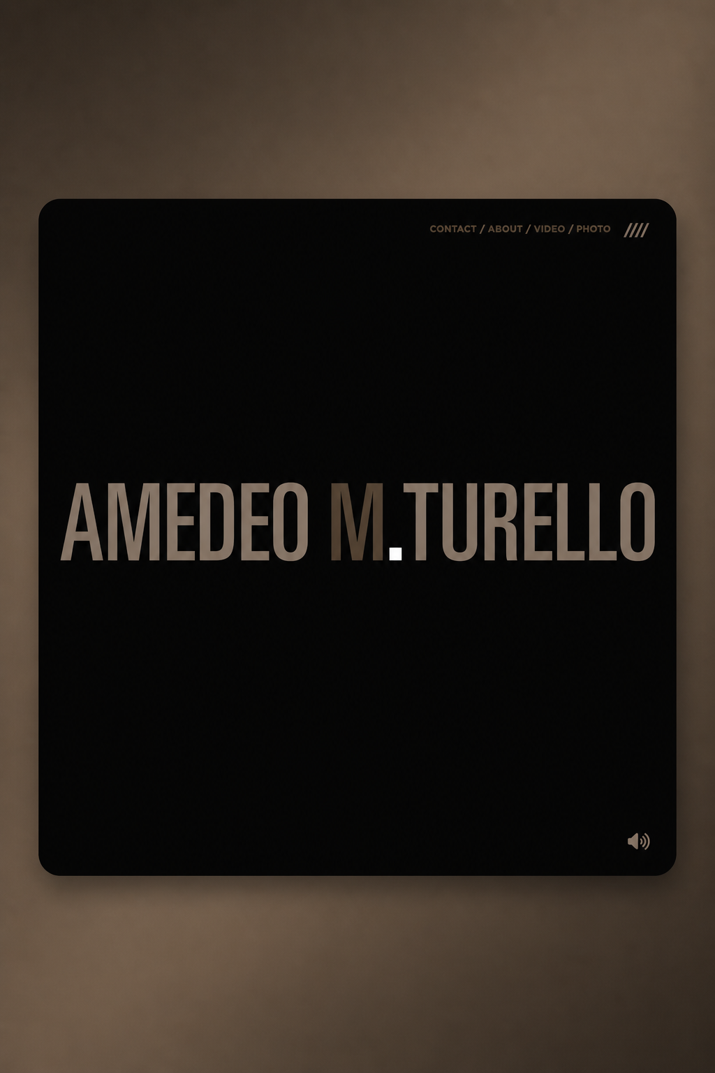 Projet amedeomturello.com