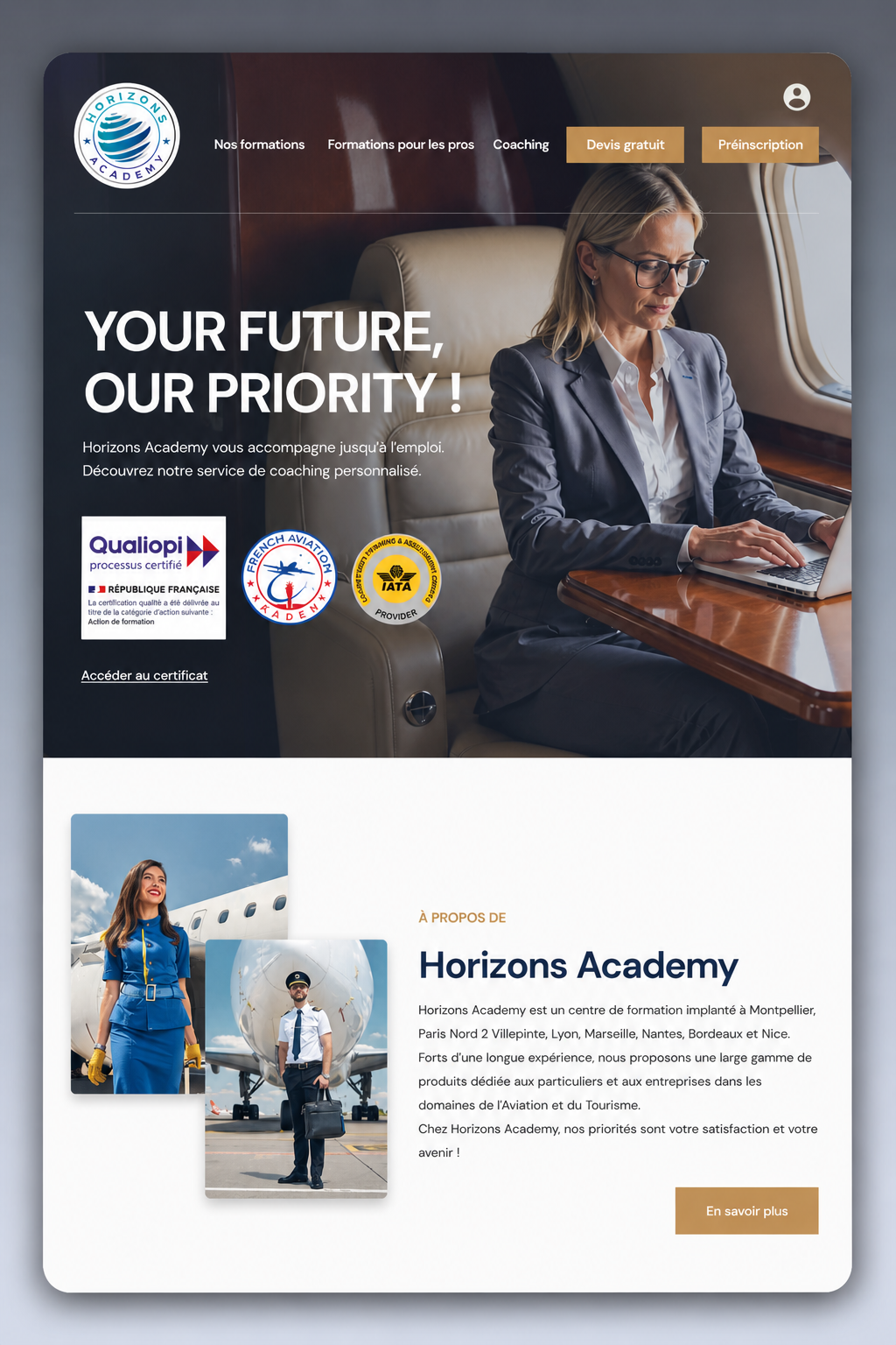 Projet horizons-academy.com